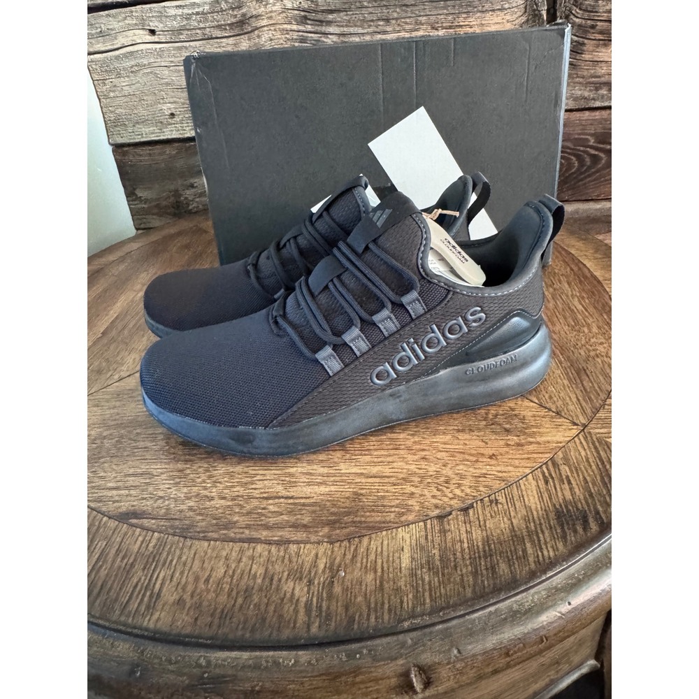 Adidas Lite Racer Adapt 8.0 Wide Mens 9.5 Triple Black Cloudfoam KJ5079